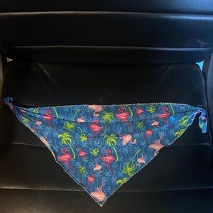 🧡 flamingo print dog bandana